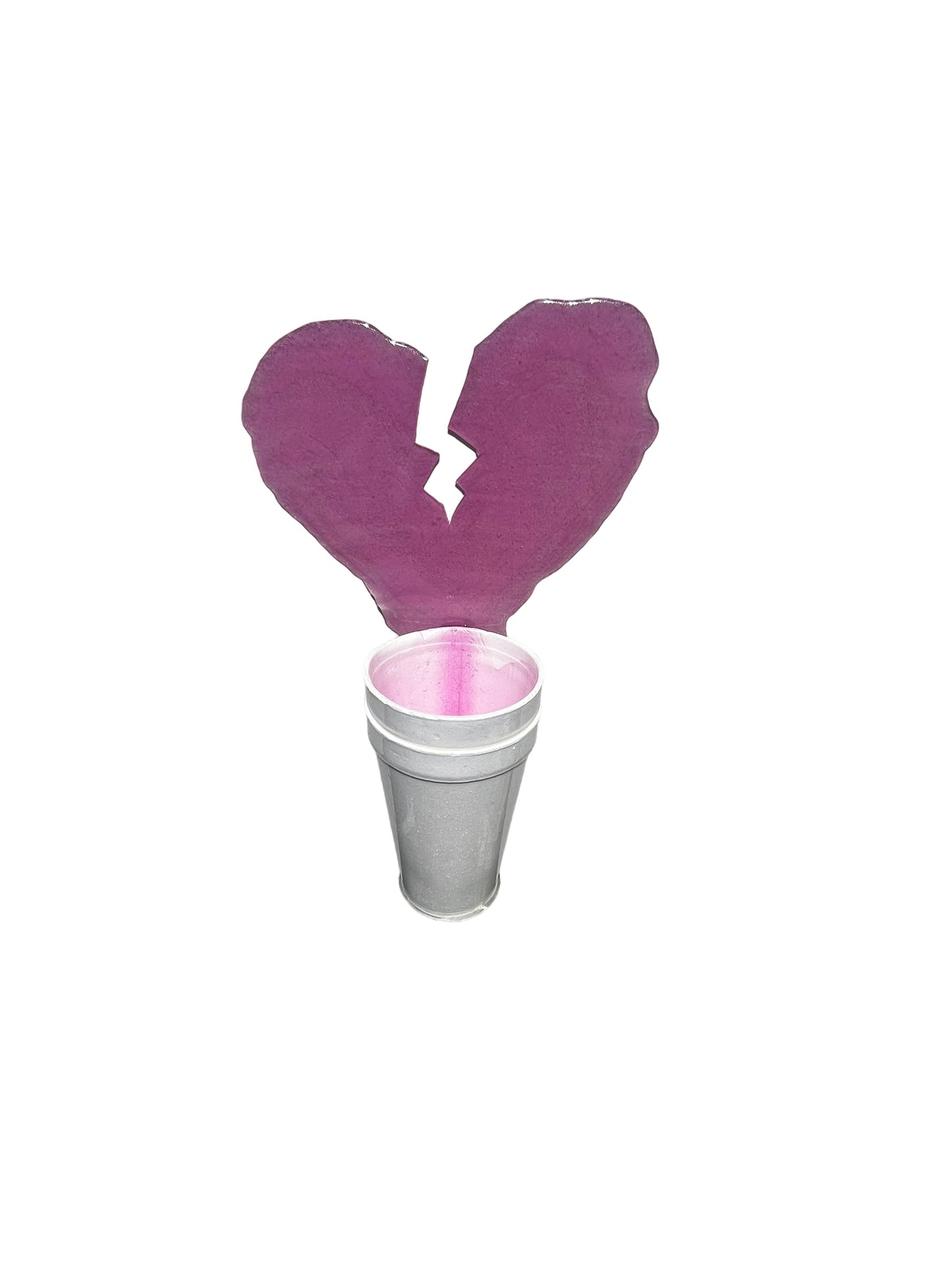 easter pink broken heart drop π