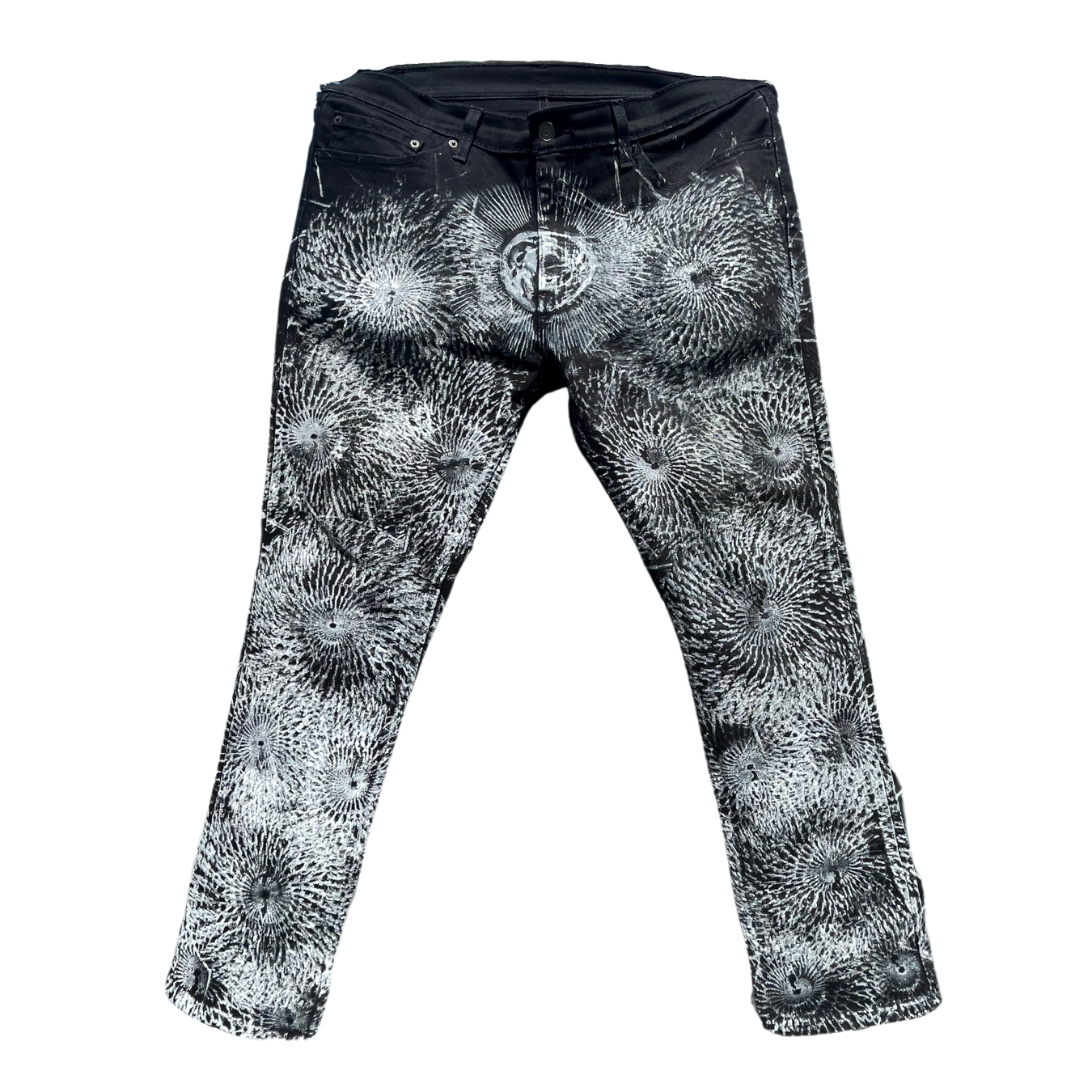 Black Denim Infinite Radial Weave