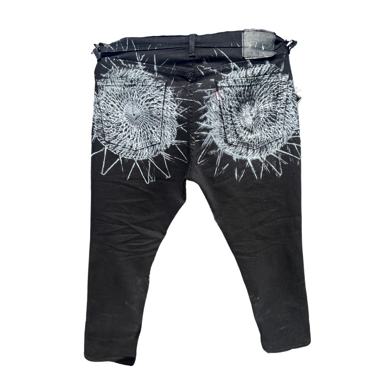 Black Denim Infinite Radial Weave