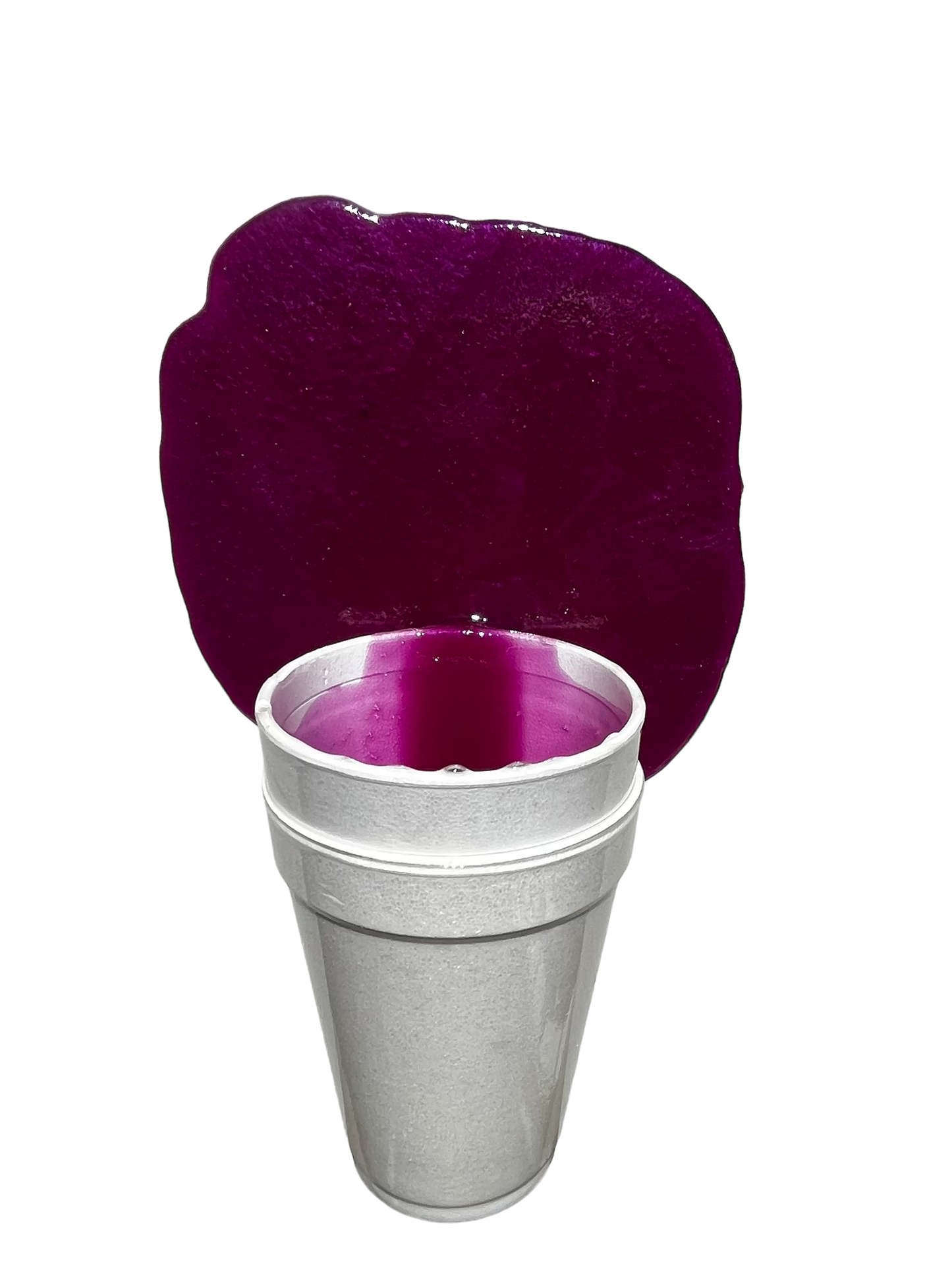 magenta kicked cup